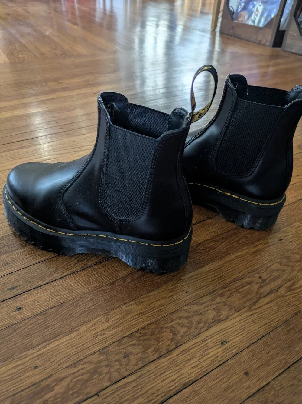 Black Chelsea Platform Doc Martens